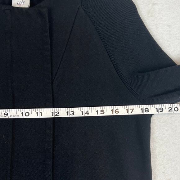 Cabi French Trench Black Cardigan Style #3351 Size S  NWOT  Fall Winter Layering - Picture 6 of 11